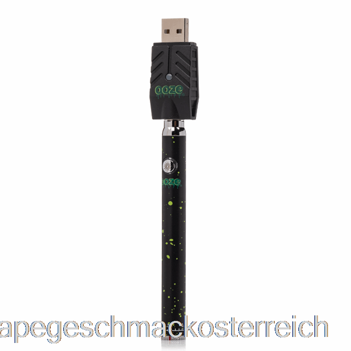 Ooze 320mah Twist Slim Pen Akku Grüner Splatter-Vape-Geschmack